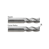 Square E5I36 &  Corner Radius E5I38 Series , Carbide, 3 Flute Standard Length - Chip Breaker  ALU-POWER HPC End Mills 1/8～1