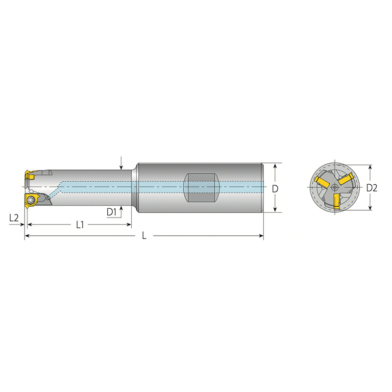 Standard Toolholders - Weldon Shank (L Style - Mini L) - Big-tools Industrial Supply Tools for Metal Cutting