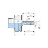 Straight Type Mega Micro Chuck  HSK-F63