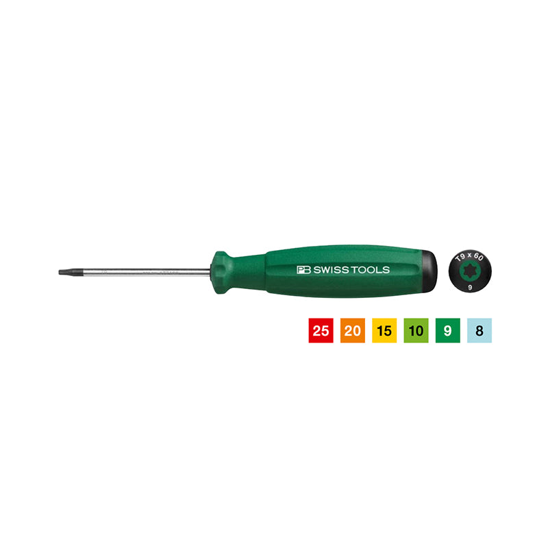 Swiss original imported PB SWISS TOOLS color star-shaped plum screwdriver knife set single PB 8400 RB/8440 RB series - Big-tools Industrial Supply Tools for Metal Cutting