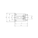 Synchro Tapping Chucks Reduction Bushes ISL01200028MITD   ISL02000160MITD