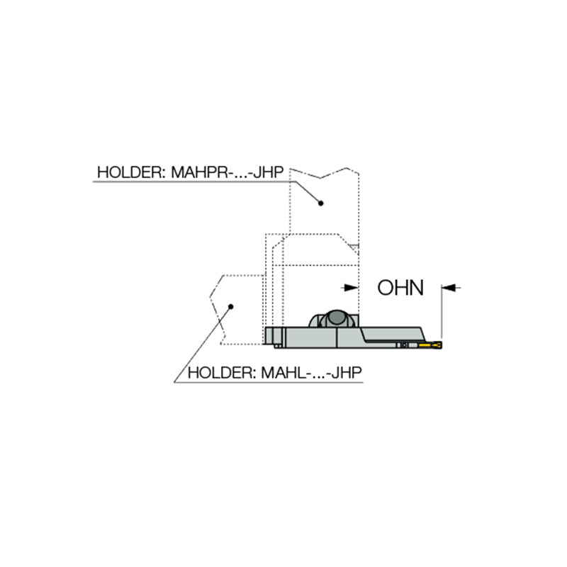 TAGPAD-JHP : MODULAR-GRIP Adapters with High-Pressure Coolant Channels for Parting and Grooving Inserts - Big-tools Industrial Supply Tools for Metal Cutting