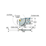 TAGPAD-XL-JHP : Extra Long Parting and Grooving Adapters with Channels for High-Pressure Coolant Carrying TANG-GRIP Inserts - Big-tools Industrial Supply Tools for Metal Cutting
