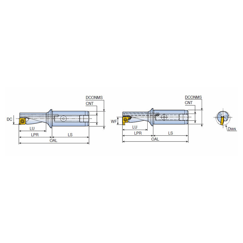 TCAP-2.25DN-GV Multifunction tools for drilling, boring, facing, grooving & external turning with maximum 2.25xD length & coolant holes - Big-tools Industrial Supply Tools for Metal Cutting