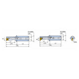 TCAP-2.25DN-GV Multifunction tools for drilling, boring, facing, grooving & external turning with maximum 2.25xD length & coolant holes - Big-tools Industrial Supply Tools for Metal Cutting