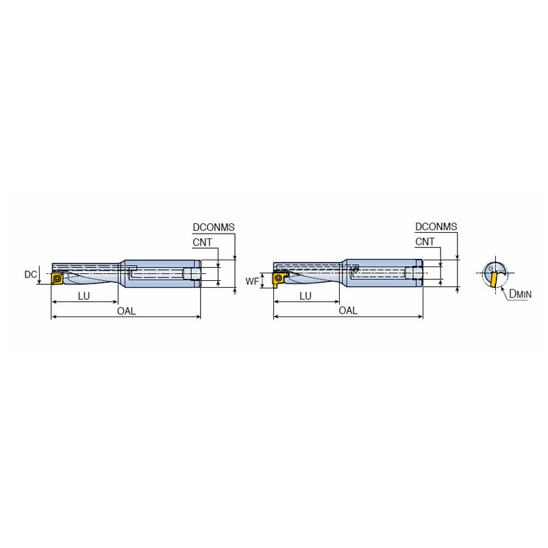 TCAP-3.0DN-GV Multifunction tools for drilling, boring, internal grooving and external turning & facing with maximum 3.0xD length & coolant hole - Big-tools Industrial Supply Tools for Metal Cutting