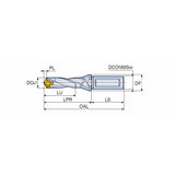 TCD-3XD (Weldon Shank) DRILLRUSH Head changeable drills with Weldon shank (3xD) and coolant holes - Big-tools Industrial Supply Tools for Metal Cutting