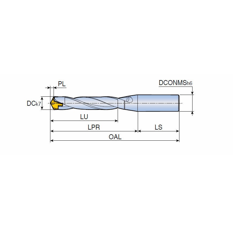 TCD-5XD (CYLINDRICAL) DRILLRUSH Head changeable drills with cylindrical shank (5xD) and coolant holes - Big-tools Industrial Supply Tools for Metal Cutting