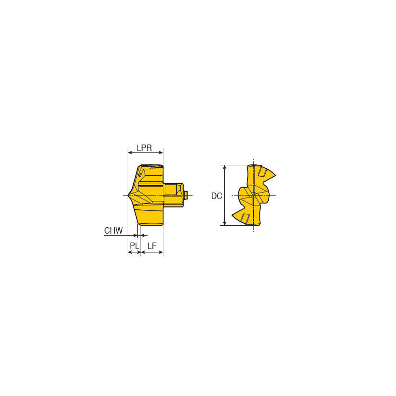 TCD ...-P+  Exchangeable drill heads with self-centering for steels and cast ironsTCD-(160～259)-P+ - Big-tools Industrial Supply Tools for Metal Cutting
