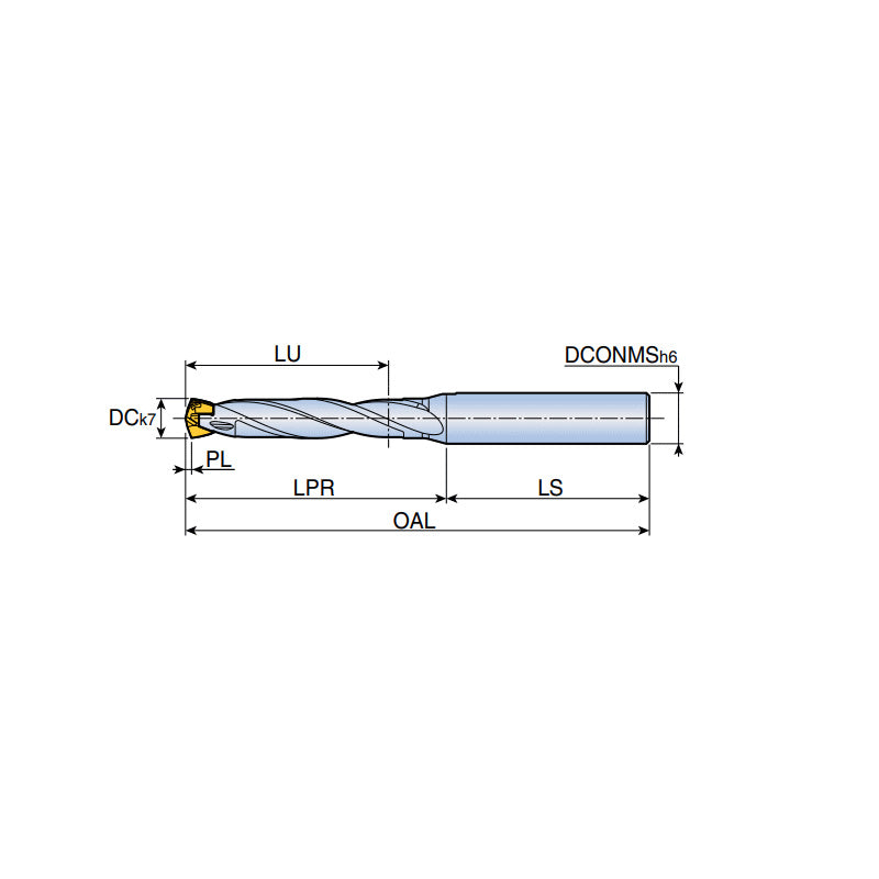 TCD...A0-5D Head changeable drill holders - Cylindrical type shank - Big-tools Industrial Supply Tools for Metal Cutting