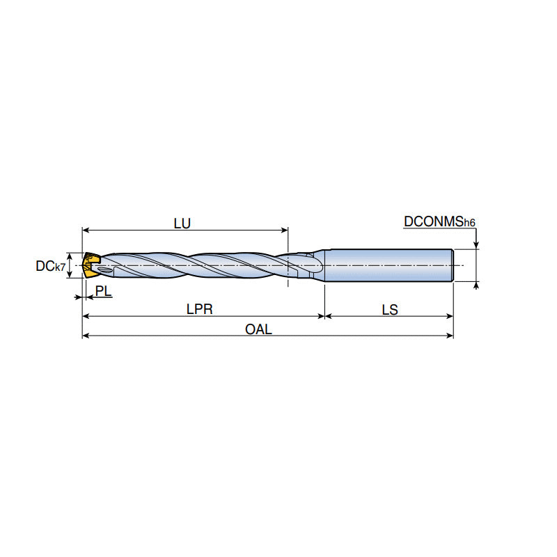 TCD...A0-8D Head changeable drill holders - Cylindrical type shank - Big-tools Industrial Supply Tools for Metal Cutting