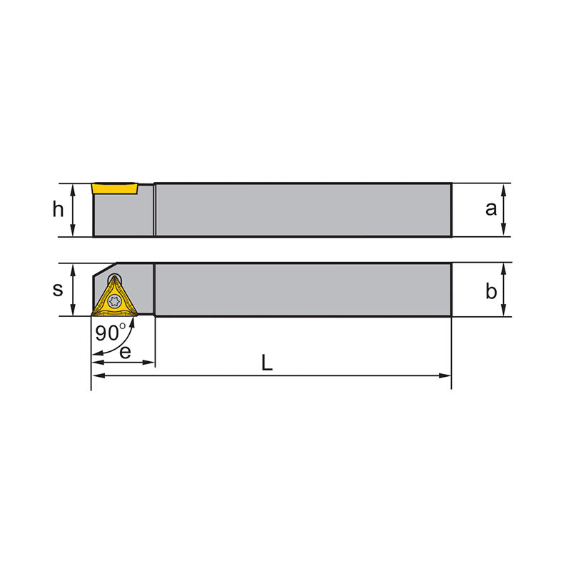 TC** Holder (External) S- Clamping STACR/L Kr: 90° 1212F11 - Makotools Industrial Supply Tools for Metal Cutting