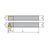 TC** Holder (External) S- Clamping STACR/L Kr: 90° 1212F11 - Makotools Industrial Supply Tools for Metal Cutting