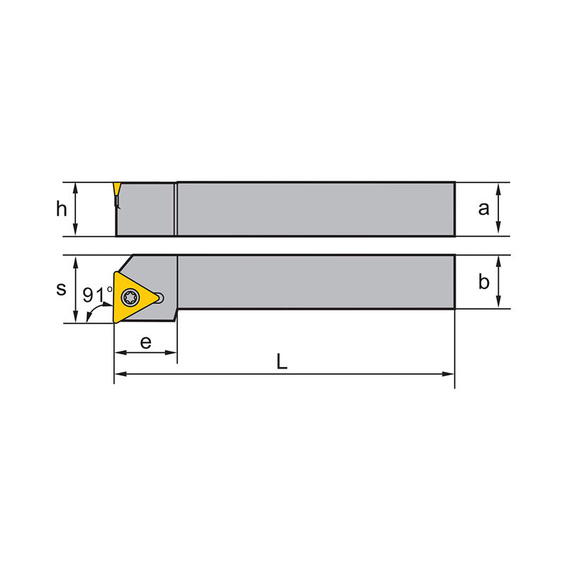 TC** Holder (External) S- Clamping STFCR/L Kr: 91° 1212F11 1616H11/16 2020K16 - Makotools Industrial Supply Tools for Metal Cutting