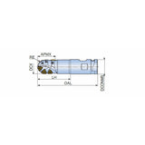 TDB50X-CN Combination shank type holders with 6RBE 50-M inserts for rough ball tools - Big-tools Industrial Supply Tools for Metal Cutting