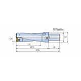 TDR-2.5XD-CA (DIA 51-80) Large diameter drills with cartridges, square inserts and setting plates for diameter adjustment in drilling depth of 2.5xD - Big-tools Industrial Supply Tools for Metal Cutting