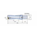 TDR-3.5XD-CA (DIA 51-80) Large diameter drills with cartridges, square inserts and setting plates for diameter adjustment in drilling depth of 3.5xD - Big-tools Industrial Supply Tools for Metal Cutting