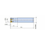 TEBL-04 High feed end mills with BLMP 04 inserts of 4 cutting edges in maximum depth of cut ap 0.5 mm - Big-tools Industrial Supply Tools for Metal Cutting