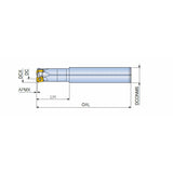 TEBL-11 High feed end mills with BLMP 11 inserts of 4 cutting edges in maximum depth of cut ap 2.0 mm - Big-tools Industrial Supply Tools for Metal Cutting