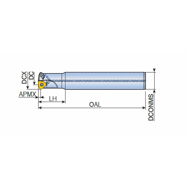 TEBL-13-L High feed end mills with BLMP 13 inserts of 6 cutting edges in max. ap 2.0 mm - Big-tools Industrial Supply Tools for Metal Cutting