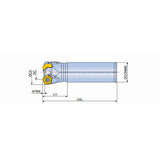 TEPT-10 High feed end mills with PTKU 10 inserts of economical 10 cutting edges in maximum depth of cut ap 3.0 mm - Big-tools Industrial Supply Tools for Metal Cutting