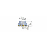 TFM45SNW-R-16 Heavy duty 45° face mills with wedge clamp type & double sided 8 cutting edges inserts of SN 16 for roughing of cast irons - Big-tools Industrial Supply Tools for Metal Cutting