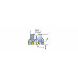 TFM90AN-R-16 90° Face mills with 4 helical cutting edges of double-sided inserts AN 16 - Big-tools Industrial Supply Tools for Metal Cutting