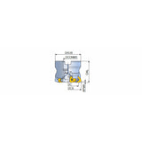 TFMBL-R-13 High feed face mills with BLMP 13 inserts of 6 cutting edges in max. ap 2.0 mm