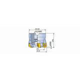 TFMPT-R-10 High Feed mills with PTKU 10 inserts of economical 10 cutting edges in maximum depth of cut ap 3.0 mm - Big-tools Industrial Supply Tools for Metal Cutting