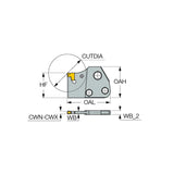 TGAD : Parting and Grooving Adapters Carrying TANG-GRIP Tangentially Clamped Inserts - Big-tools Industrial Supply Tools for Metal Cutting