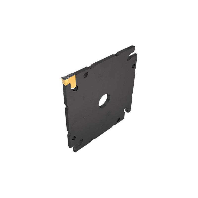 TGAQ-ECD (JET-CROWN) : Parting and Grooving Square Adapters Compatible with TANG-GRIP Inserts (Single-Ended) - Big-tools Industrial Supply Tools for Metal Cutting