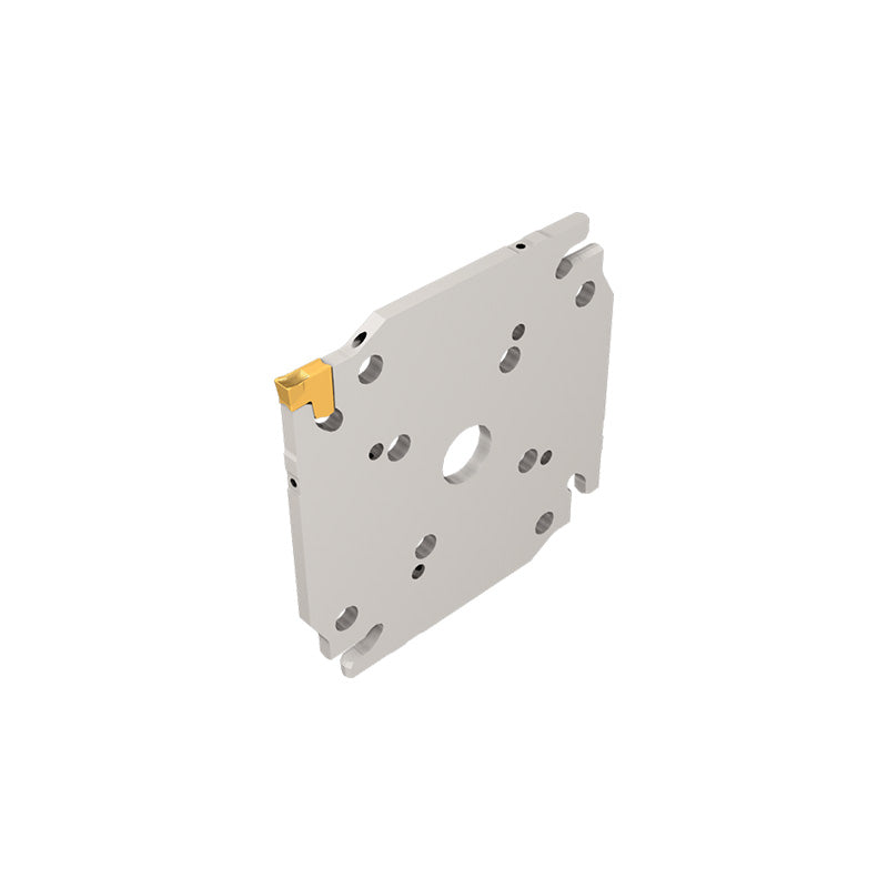 TGAQ-JHP : Parting and Grooving Square Adapters with Internal Coolant Holes Carrying TANG-GRIP Tangentially Clamped Inserts - Big-tools Industrial Supply Tools for Metal Cutting