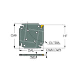TGAQ-JHP : Parting and Grooving Square Adapters with Internal Coolant Holes Carrying TANG-GRIP Tangentially Clamped Inserts - Big-tools Industrial Supply Tools for Metal Cutting