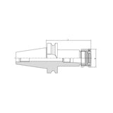 TG Collet Chuck  BT30/40/50-TG75-70 - Makotools Industrial Supply Tools for Metal Cutting