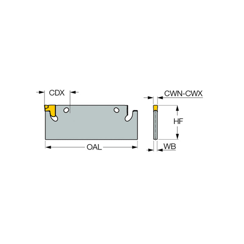 TGFH-MB : Parting and Grooving Blades for Other Manufacturers Blocks - Big-tools Industrial Supply Tools for Metal Cutting