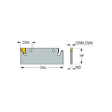 TGFH-MB : Parting and Grooving Blades for Other Manufacturers Blocks - Big-tools Industrial Supply Tools for Metal Cutting