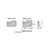 TGFH-S : Parting and Grooving Single-Sided Blades Carrying TANG-GRIP Inserts - Big-tools Industrial Supply Tools for Metal Cutting