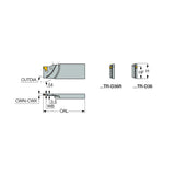 TGFHL-TR : Reinforced Blades for TRAUB and Index Machines Carrying TANG-GRIP Tangentially Clamped Inserts - Big-tools Industrial Supply Tools for Metal Cutting