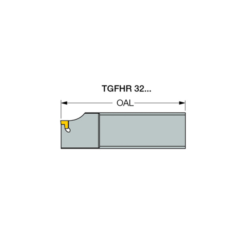 TGFHR/L : Single- and Double-Ended Parting and Grooving Reinforced Blades Carrying TANG-GRIP Tangentially Clamped Inserts - Big-tools Industrial Supply Tools for Metal Cutting