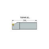 TGFHR/L : Single- and Double-Ended Parting and Grooving Reinforced Blades Carrying TANG-GRIP Tangentially Clamped Inserts - Big-tools Industrial Supply Tools for Metal Cutting