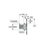 TGSF-MM-JHP : Grooving and Slitting Small Diameter Cutters with MULTI-MASTER Threaded Adaptor - Big-tools Industrial Supply Tools for Metal Cutting