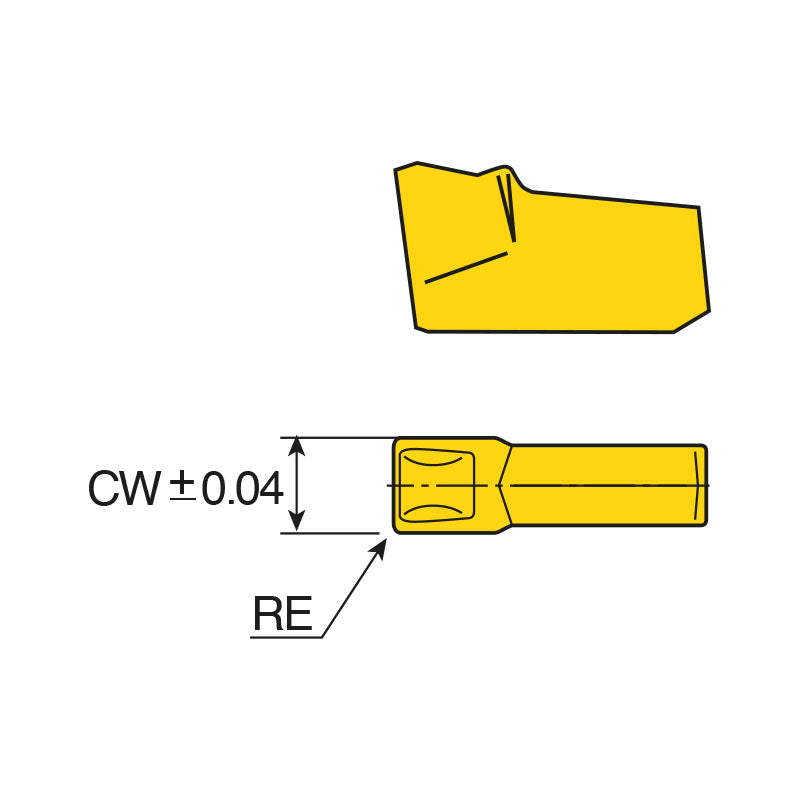 TIMC Single ended inserts for parting, grooving & milling with C chip former of medium in hard materials & tough application - Big-tools Industrial Supply Tools for Metal Cutting