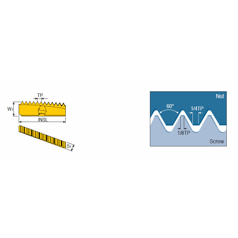 TMTH-UN (Helical Int.) Helical thread milling inserts for American (UN, UNC, UNF, UNEF, UNS) full profile threads. Application: general applications - Big-tools Industrial Supply Tools for Metal Cutting