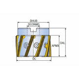 TMTSRH (helical shell mill) Shell mills with coolant holes for helical threading inserts - Big-tools Industrial Supply Tools for Metal Cutting