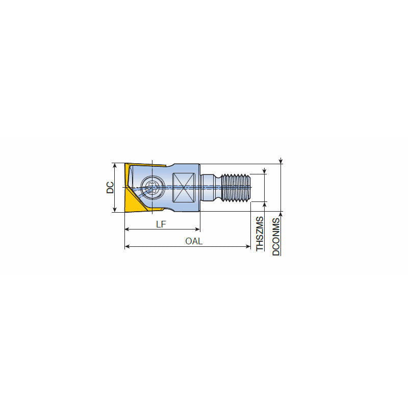 TNFR-M Modular end mill holders dedicated for corner R of NFR and finishing operations with T-FLEXTEC adaptations - Big-tools Industrial Supply Tools for Metal Cutting