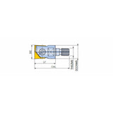 TNFR-M Modular end mill holders dedicated for corner R of NFR and finishing operations with T-FLEXTEC adaptations - Big-tools Industrial Supply Tools for Metal Cutting