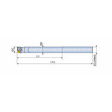 TNFR...-CT-L... End mill holders for finishing with corner radius inserts of NFR and carbide shank of better rigidity - Big-tools Industrial Supply Tools for Metal Cutting