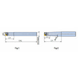 TNFR End mill holders for finishing with corner radius inserts of NFR and cylindrical steel shank - Big-tools Industrial Supply Tools for Metal Cutting