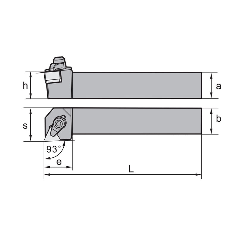 TN** Holder (External) C-Clamping CTJNR/L Kr: 93° 2020K16 2525M16 - Makotools Industrial Supply Tools for Metal Cutting