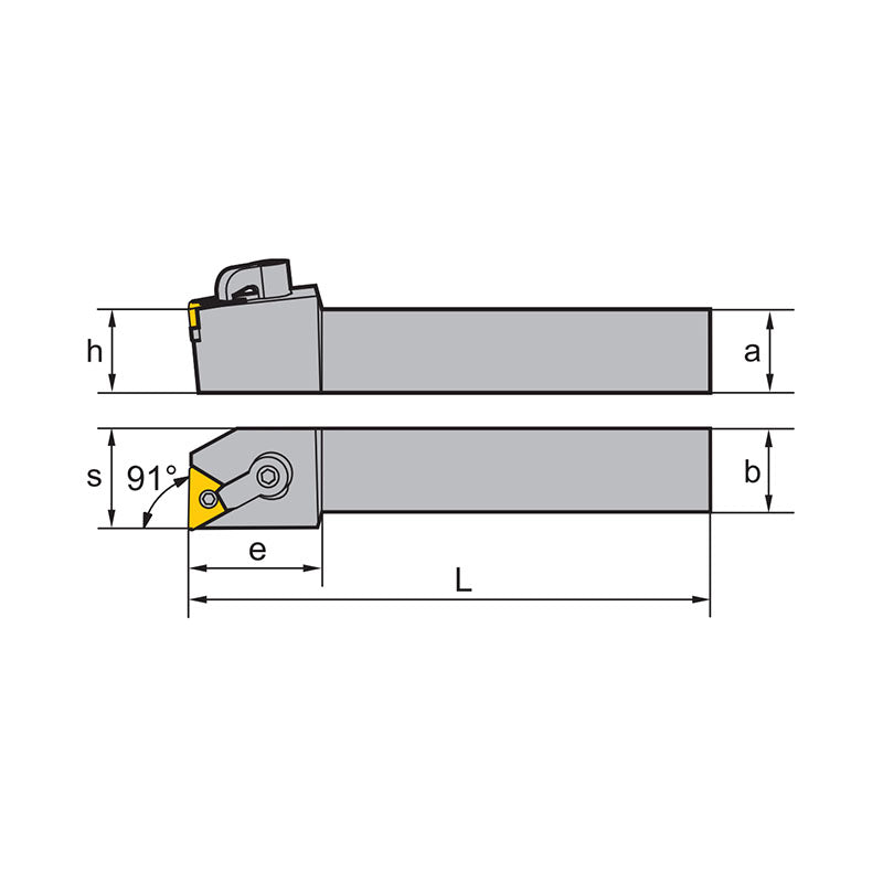 TN** Holder (External) M-Clamping MTFNR/L Kr: 91° 2020K16 2525M16/M22 3225P16/P22 - Makotools Industrial Supply Tools for Metal Cutting